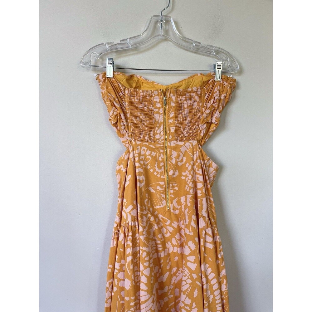 Anthropologie Mon Renn Maxi Dress Monarch Preppy Boho Summer Vacay Cotton Sz L - Picture 6 of 12